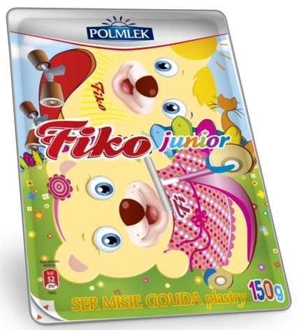 Сир 150г Полмлек Фіко Джуніор в асортименті
