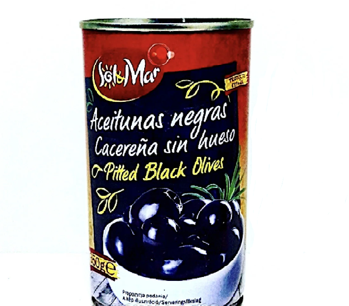 Маслини чорні 350г Сол Мар б/к ж/б