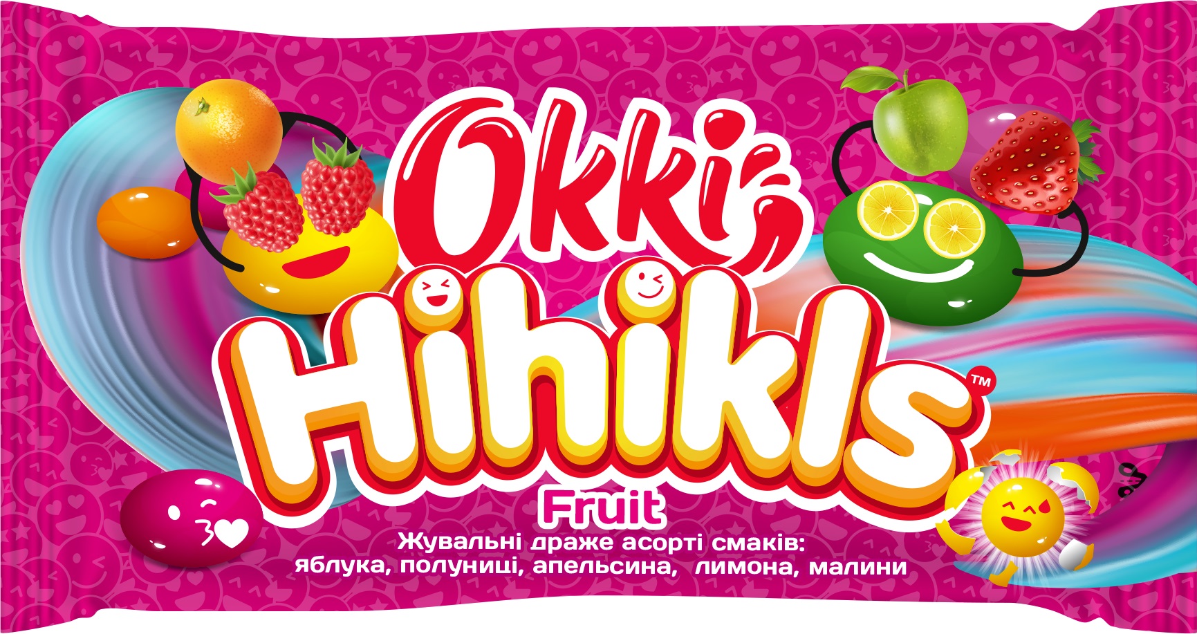 Драже 25г Оккі фруктові