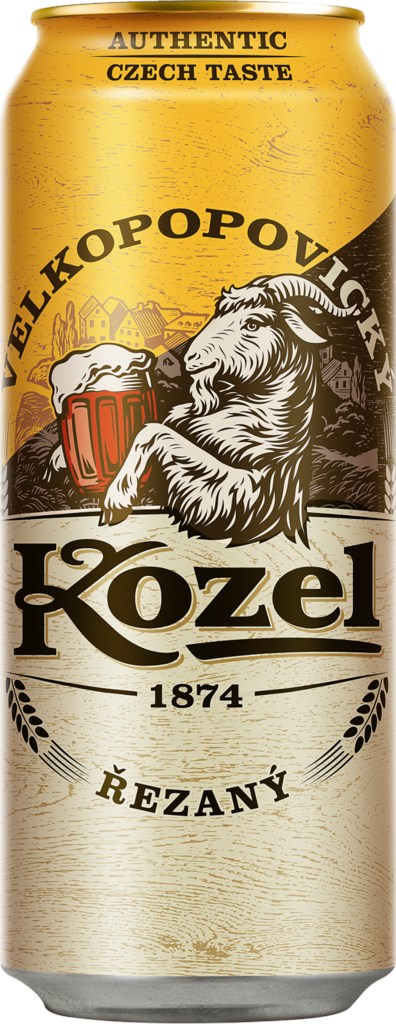 Пиво 0,5л Велкоповіцкий Козел світле 4,0% ж/б