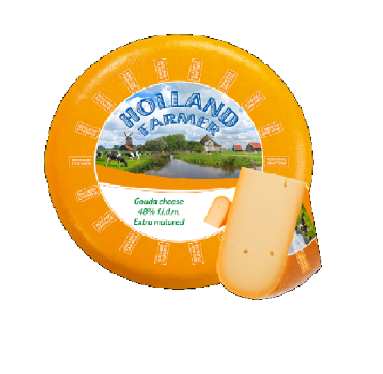 Сир Гауда 1кг Голланд молода 48% (70263)