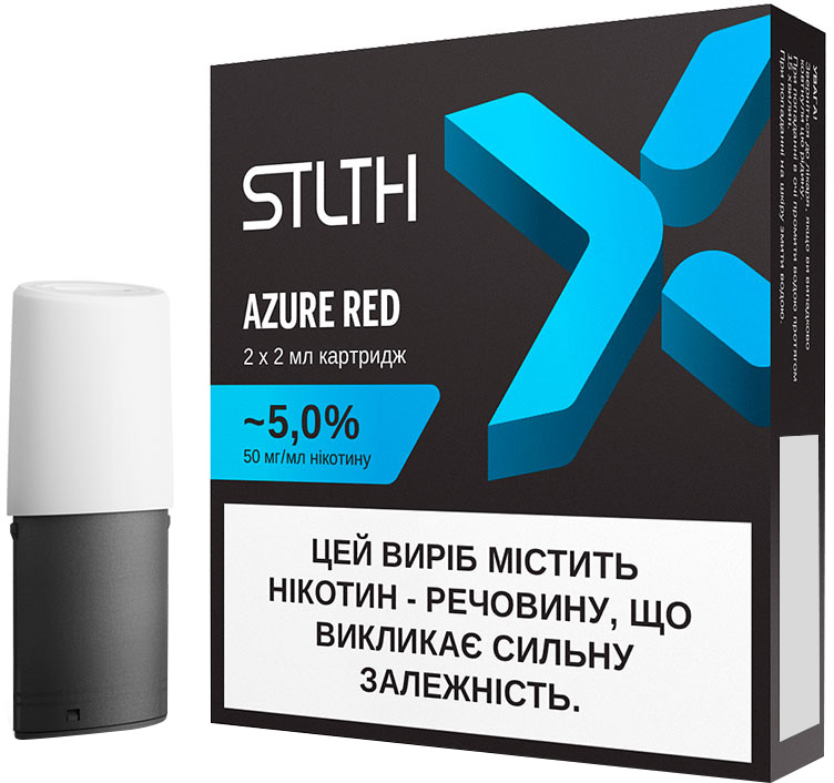 Картридж для електроннних сигарет STLTH 2*2 мл Азуре Ред 5%