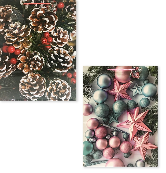 Пакет 45*32*11 Новорічний фотомікс