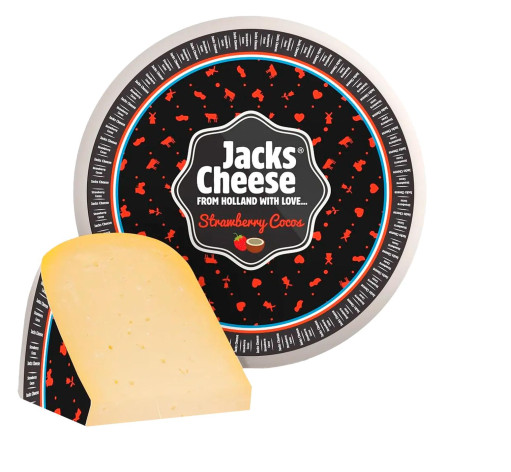 Сир Гауда 1кг Джек Чіз з полуницею та кокосом (70335)