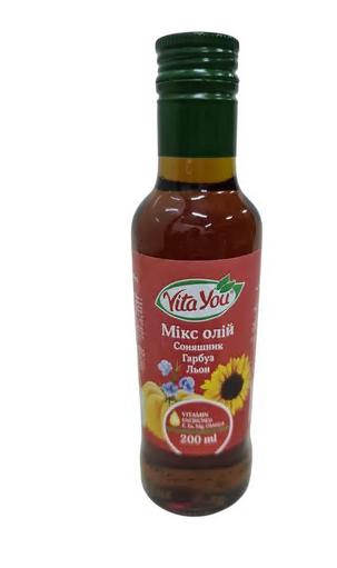 Олія 200мл Віта Доро Мікс 3 соняшник, гарбуз, льон с/б