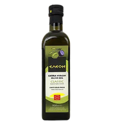 Олія оливкова 500мл Елеон Екстра Верджин нерафінована c/б