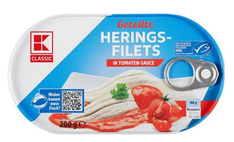 Філе оселедця 200г Классік в томатному соусі ж/б
