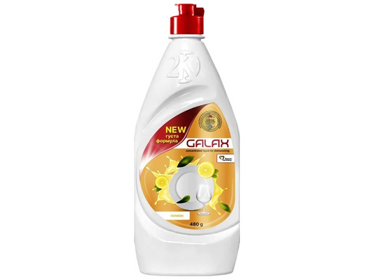 Засіб для миття посуду 480мл Галакс Лимон концентрат