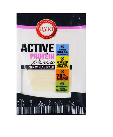 Сир 135г Рікі Актив Протеїн Плюс нарізка