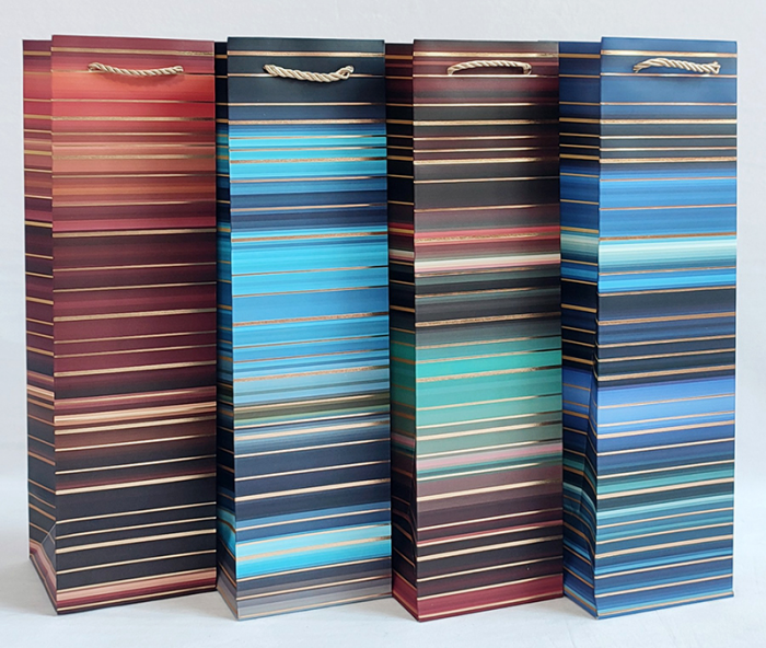 Пакет 11*38*11 Смугасті емоції пляшки