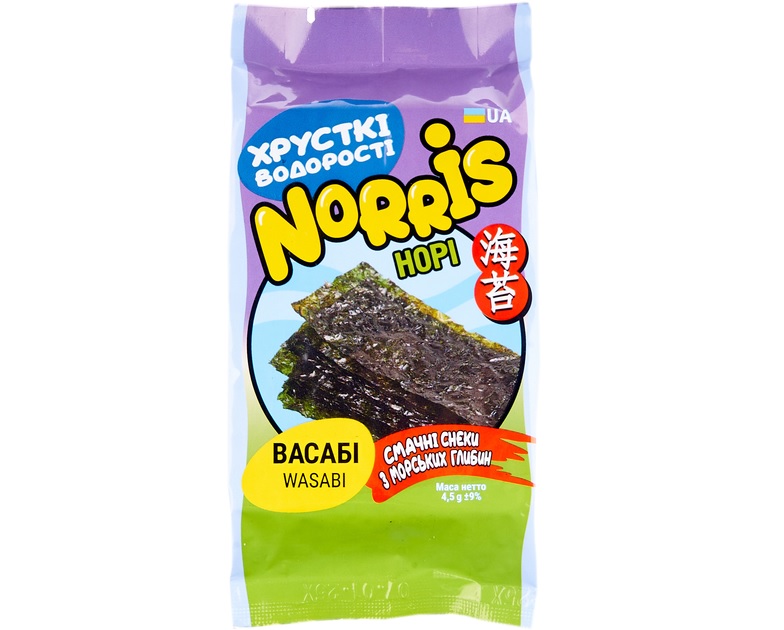 Норі снек 4,5г Норріс васабі