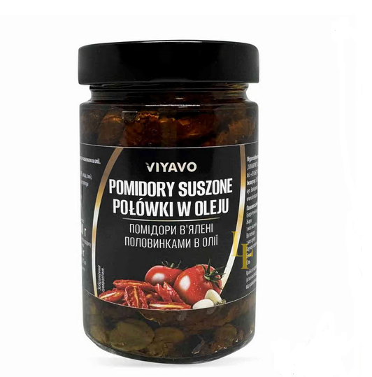 Помідори 280гВіяво в'ялені в олії половинки с/б