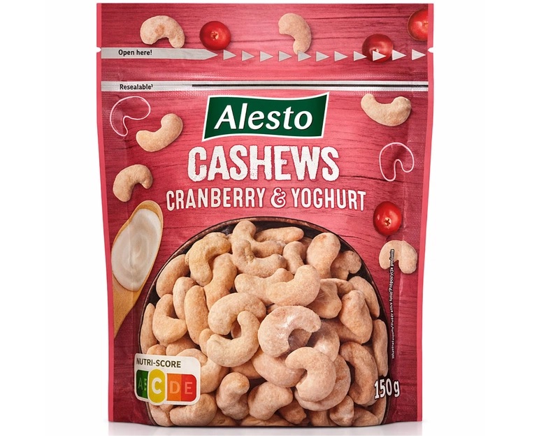 Кешью-журавлина мікс 150г Алесто з йогуртом