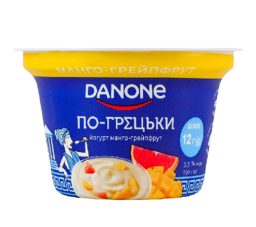 Йогурт 150г Данон Грецький манго грейпфрут 3,5%