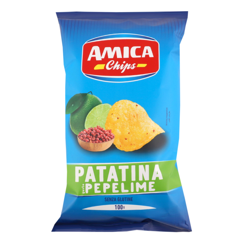 Чіпси 100г Аміка лайм та перець без глютену