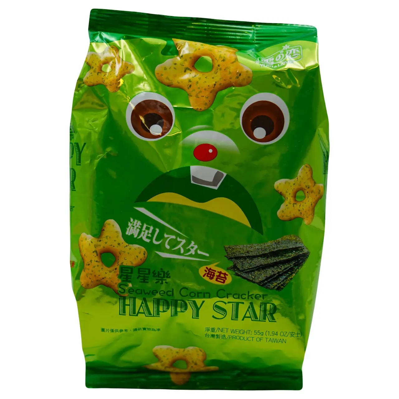 Крекер кукурудзяний 55г Юкі зі смаком морських водоростей