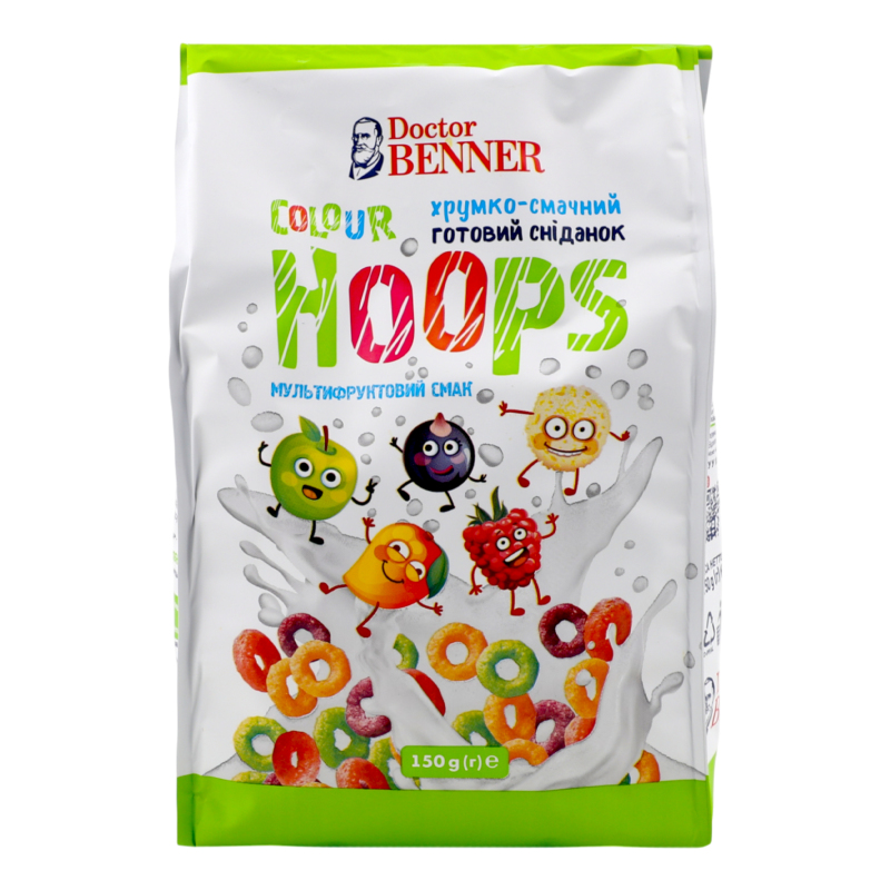 Сухий сніданок 150г Др. Беннер кільця кольорові