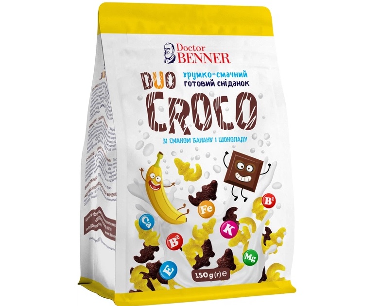 Сухий сніданок 150г Др. Беннер крокодили дуо