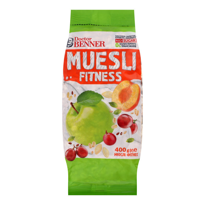 Мюслі 400г Др. Беннер Фітнес
