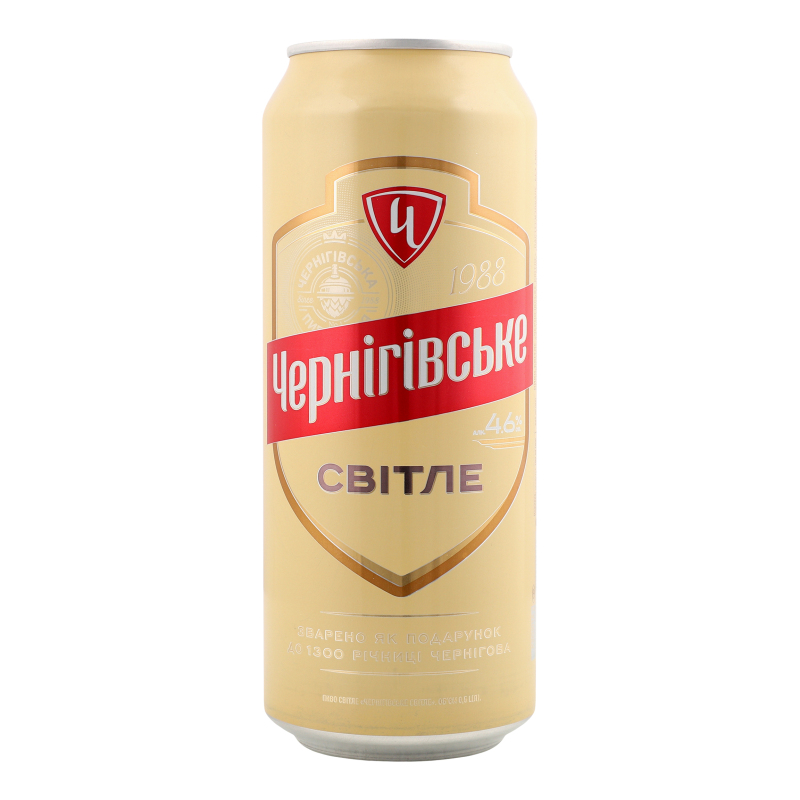 Пиво 0,5л Чернігівське світле 4,6% ж/б