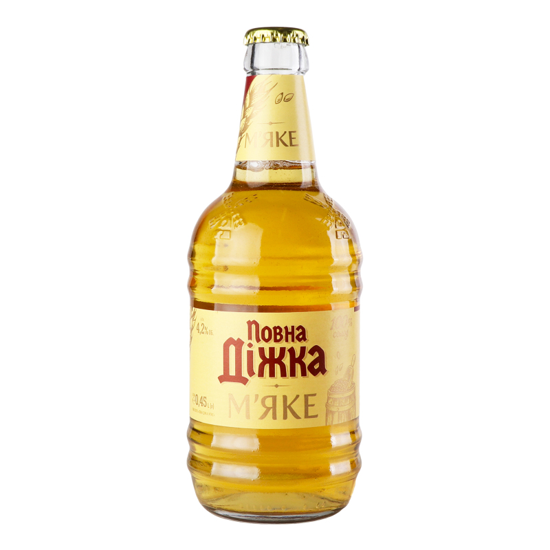 Пиво 0,450л Повна Діжка М'яке 4,2% с/б